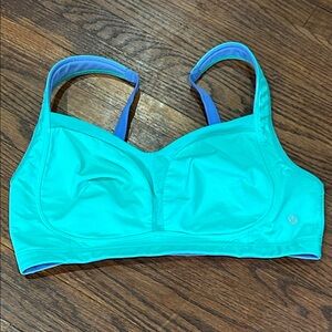 lululemon athletica Turquoise & Blue Adjustable-Strap Sports Bra 36DD